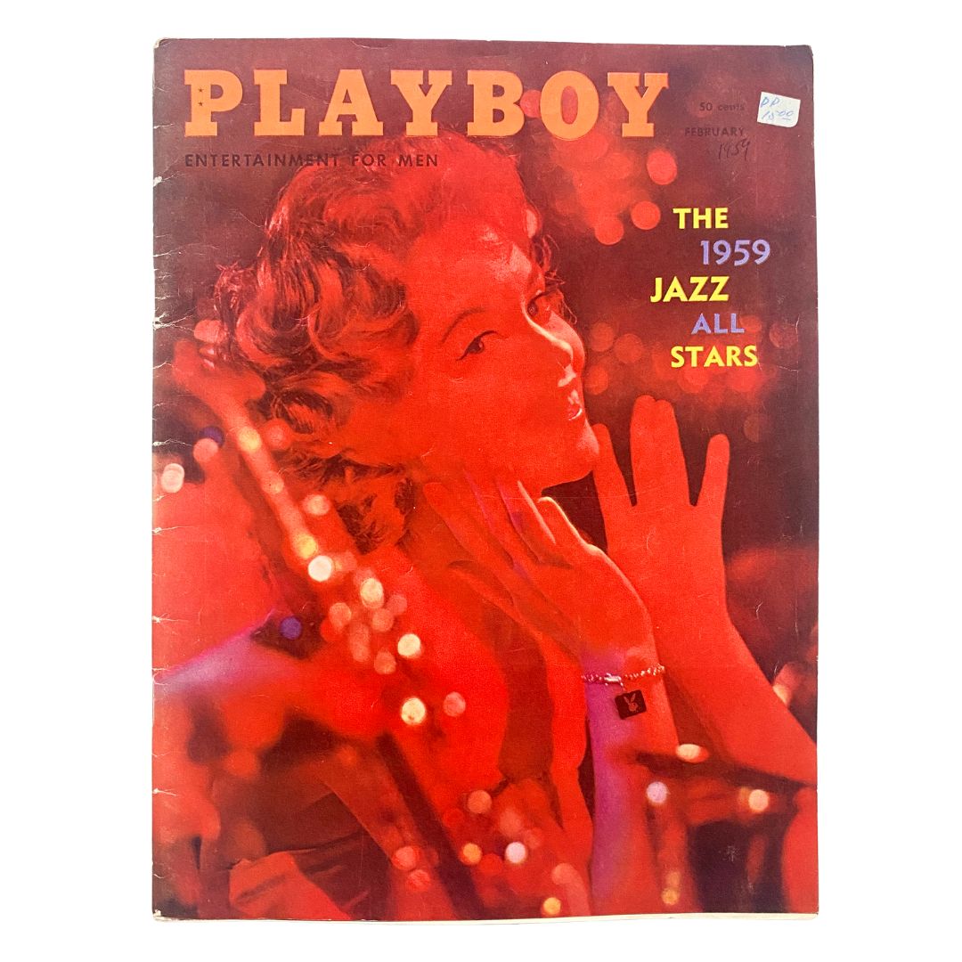 VTG Playboy Magazine February 1959 Eleanor Bradley w Centerfold No Label