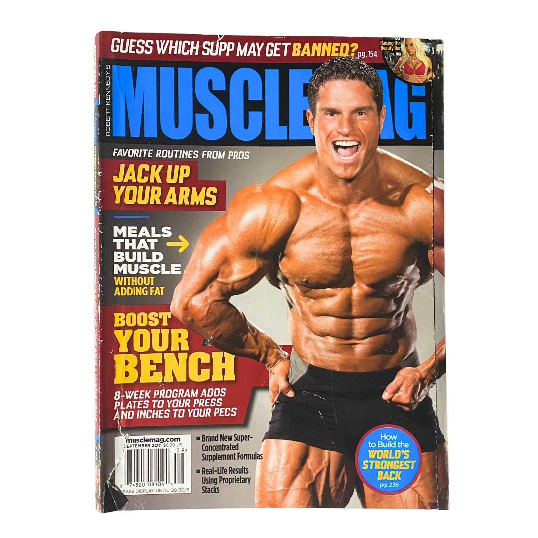 MuscleMag Magazine September 2011 No. 352 David Hoffman No Label