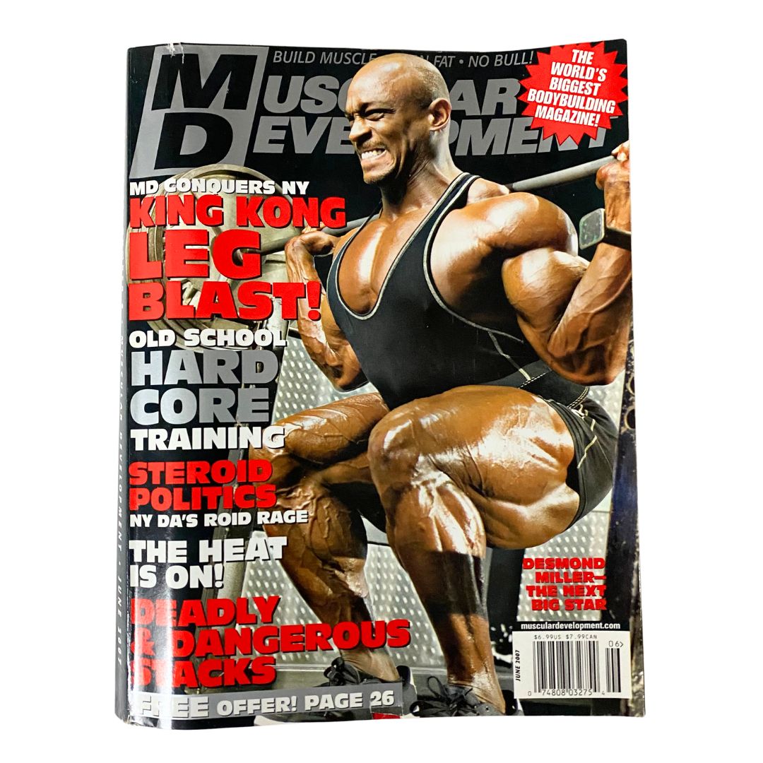 Muscular Development Magazine June 2007 Desmond Miller Cover No Label