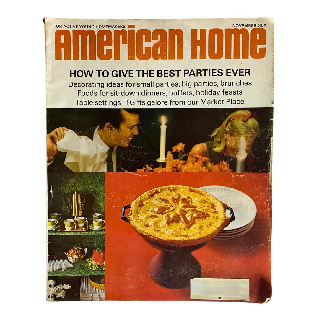 VTG American Home Magazine November 1967 Great Beef-and-Kidney Pot Pie