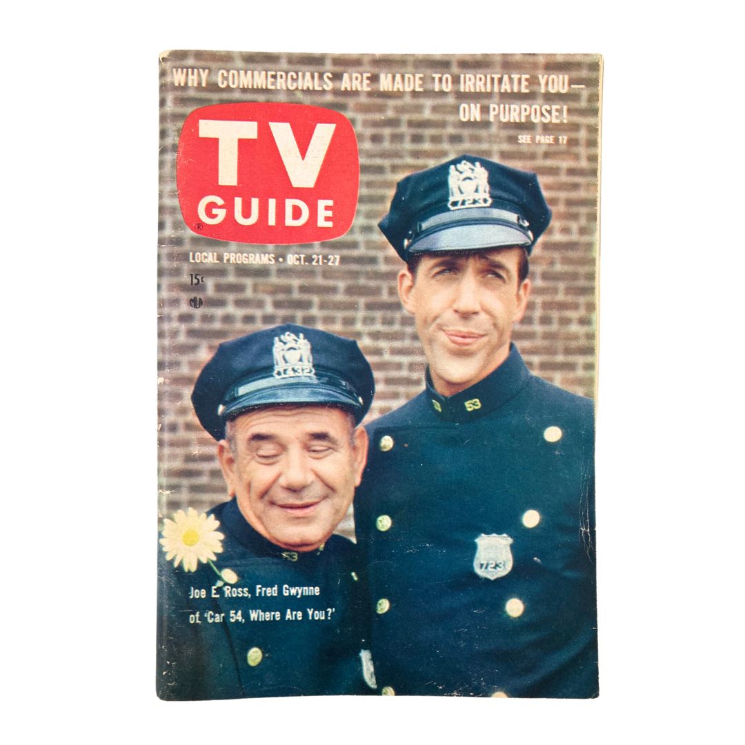 TV Guide Magazine October 21 1961 Joe E. Ross Eastern New England Edition