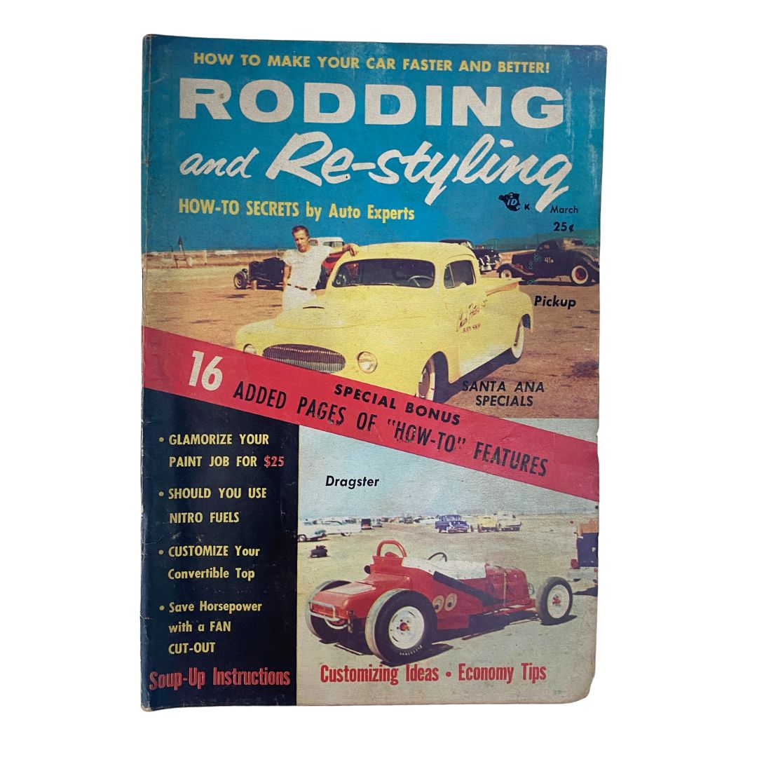 VTG Rodding & Re-Styling Magazine March 1956 The Santa Ana Specials No Label