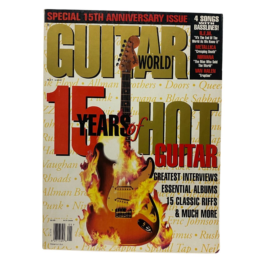 Guitar World Magazine May 1995 15 Years of Hot Guitar Anniversary Issue No Label