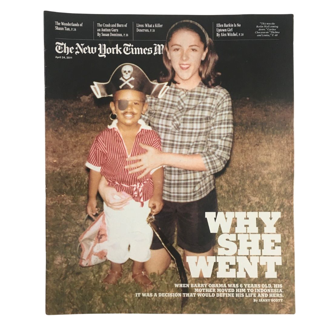 The New York Times Magazine April 24 2011 Barry Obama at 6 Years Old No Label VG