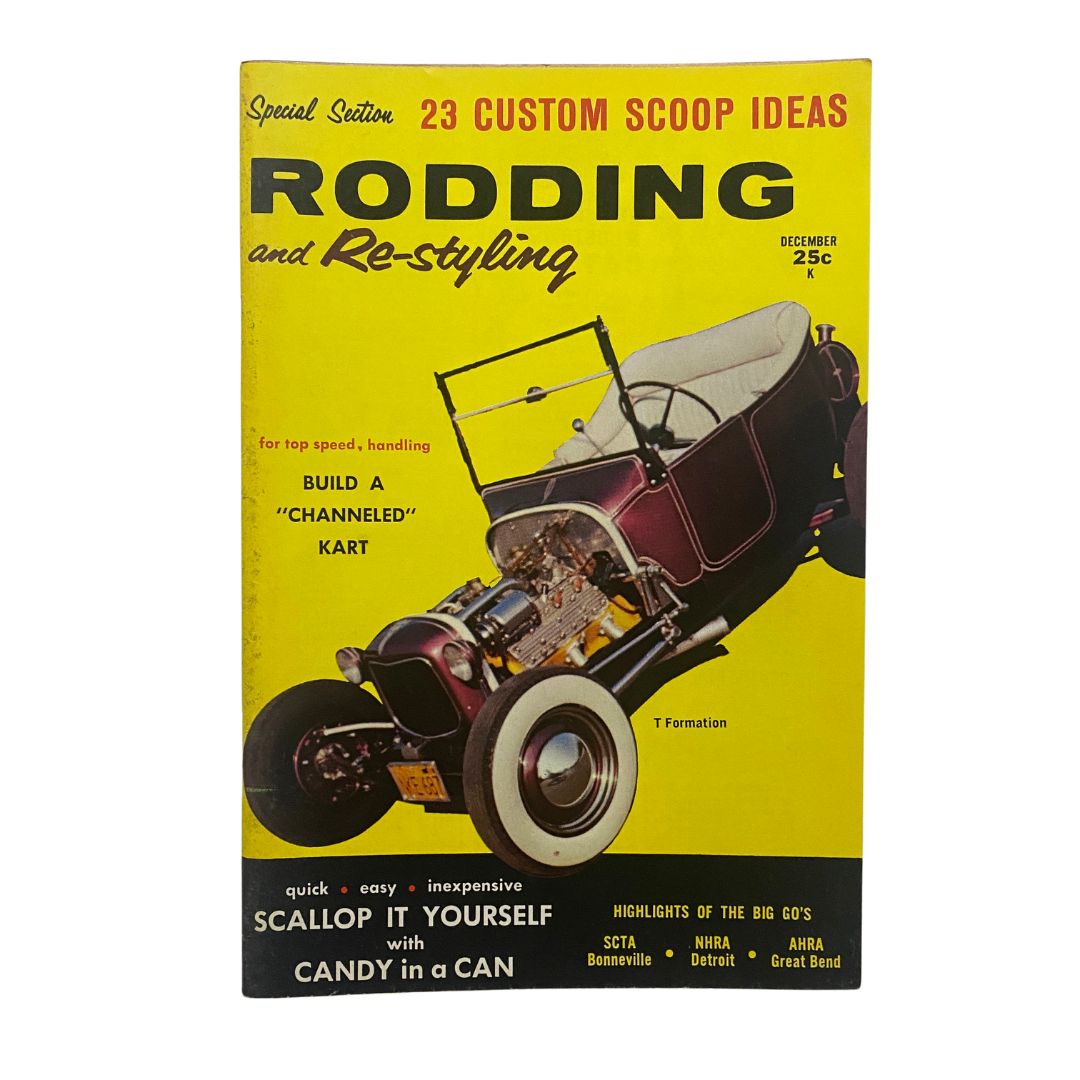 VTG Rodding & Re-Styling Magazine December 1959 Build A Channeled Kart No Label