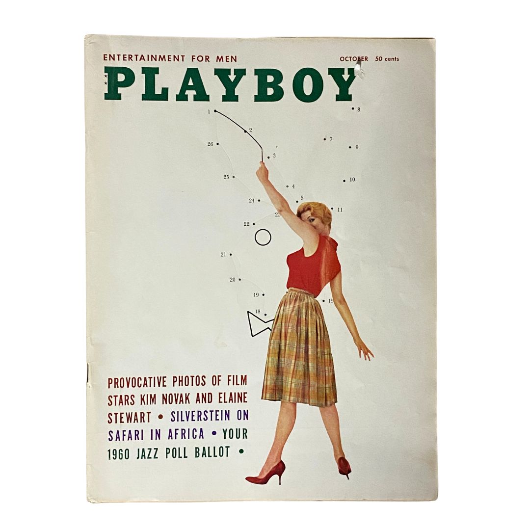 VTG Playboy Magazine October 1959 Elaine Reynolds w Centerfold No Label