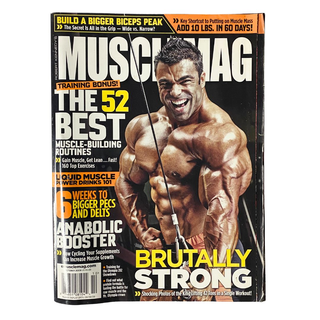 MuscleMag Magazine October 2009 No. 329 Eduardo Correa Cover No Label