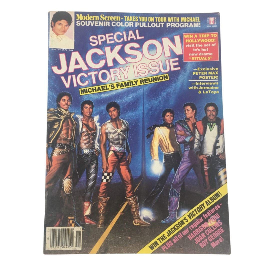 Modern Screen Magazine November 1984 Michael Jackson Family Reunion, No Label