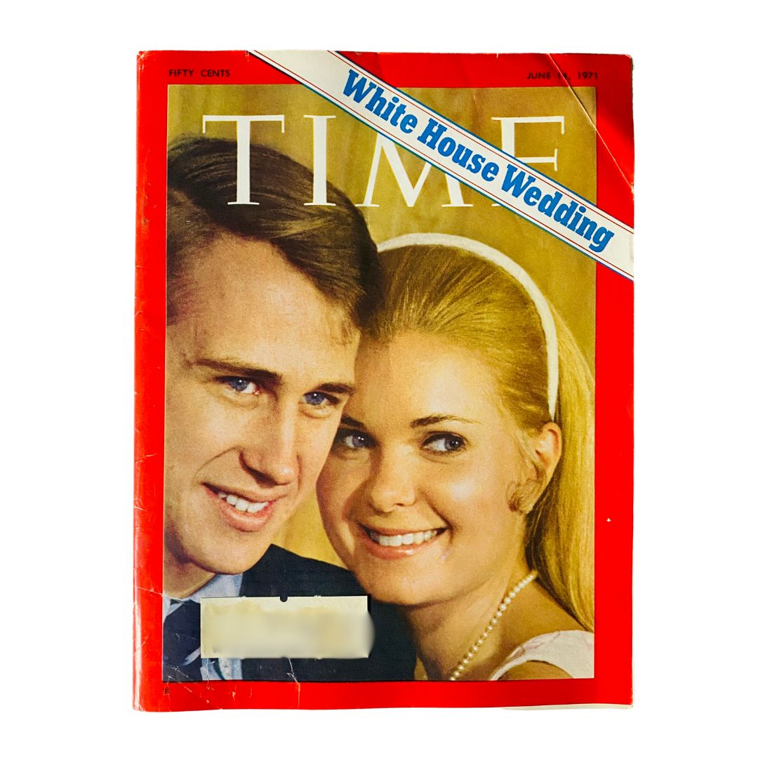 VTG Time Magazine June 14 1971 Eddie Cox & Tricia Nixon White House Wedding