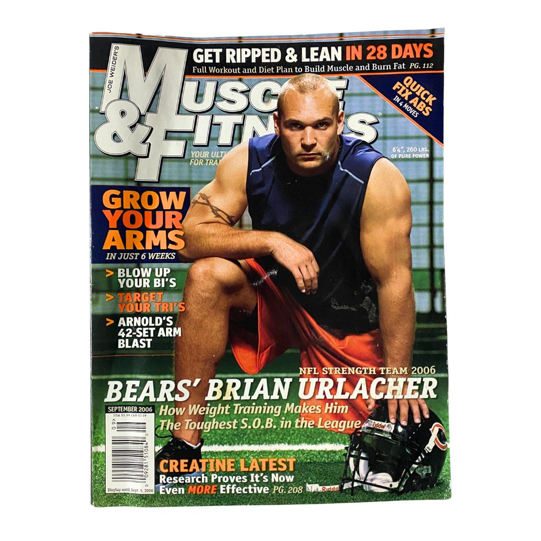 Muscle & Fitness Magazine September 2006 Brian Urlacher No Label GD Interior