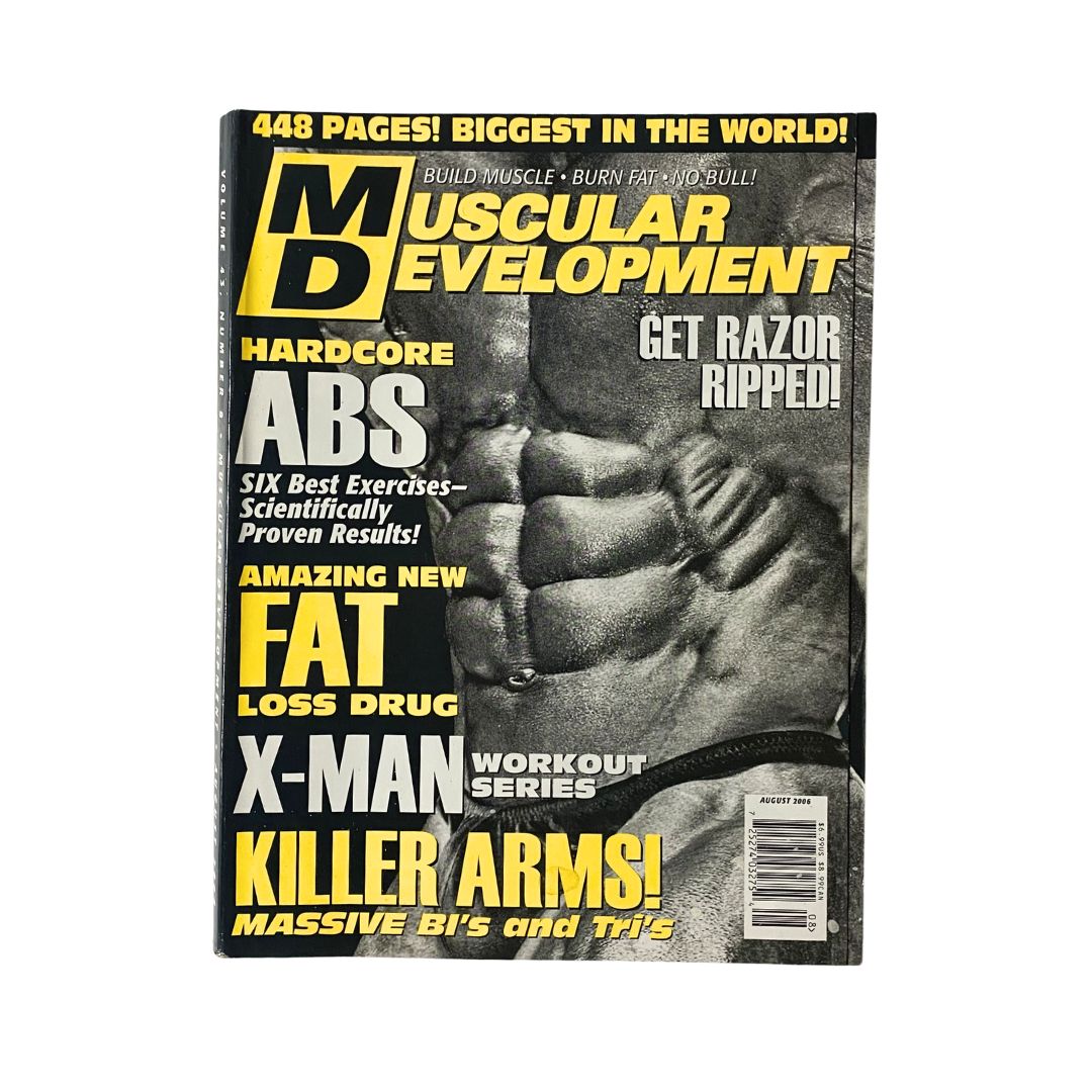 Muscular Development Magazine August 2006 Six Best Exercises for Abs No Label