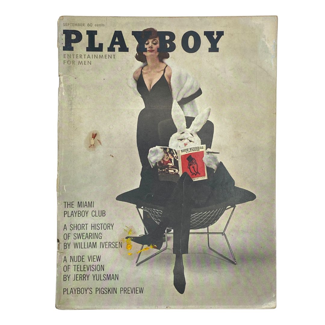 VTG Playboy Magazine September 1961 Playmate Christa Speck w Centerfold No Label