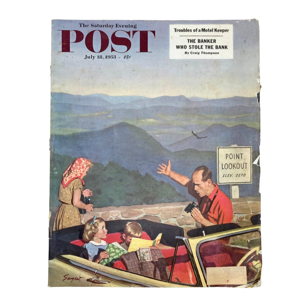 Saturday Evening Post Magazine July 18 1953 To Point Lookout - Dick Sargent