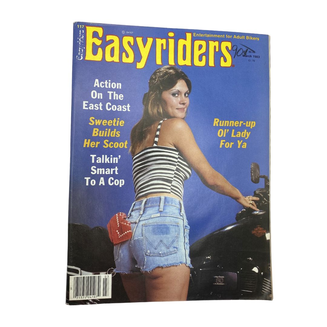 VTG Easyriders Magazine March 1983 Runner-up Ol' Lady For Ya No Label