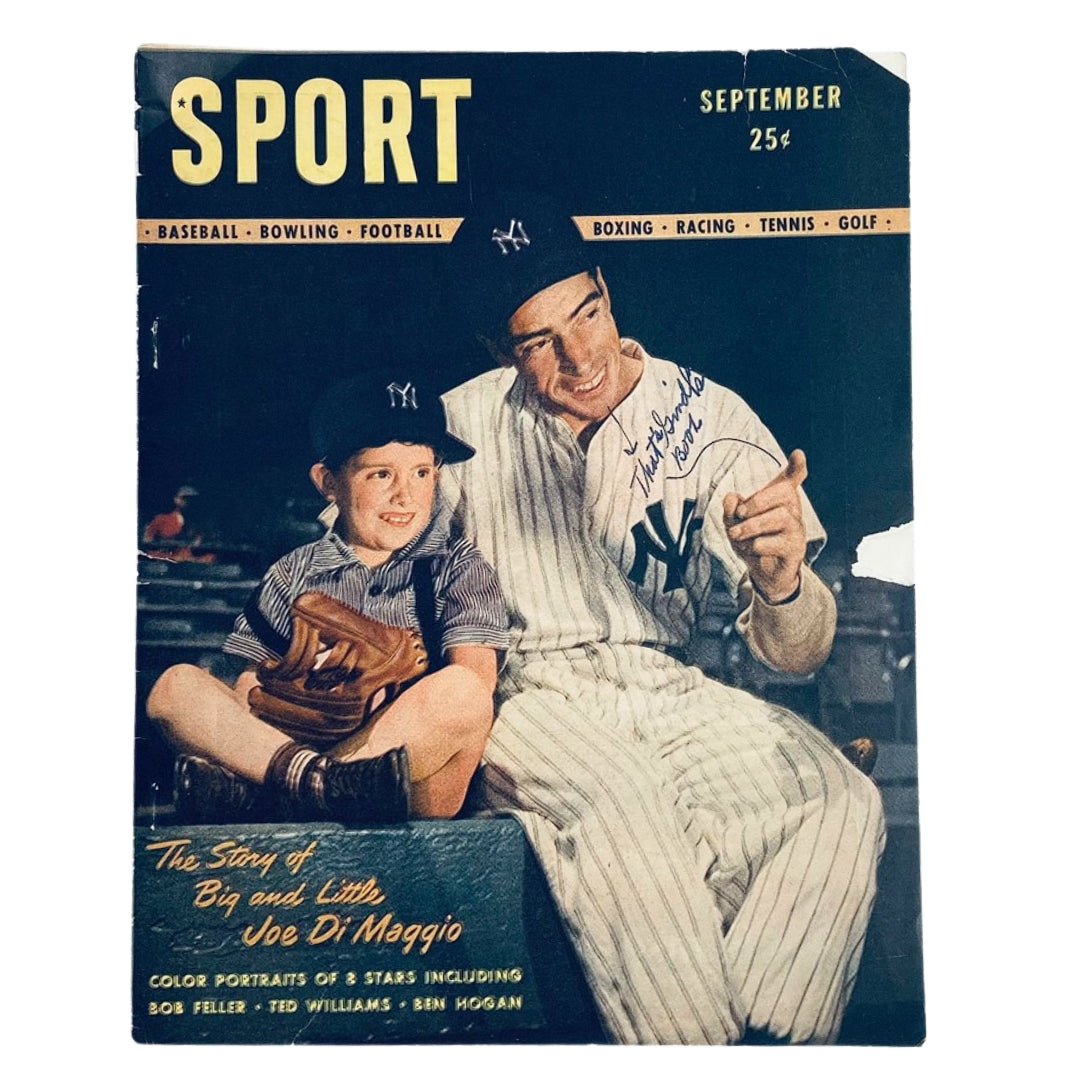 VTG Sport Magazine September 1946 The Story of Big and Little Joe DiMaggio