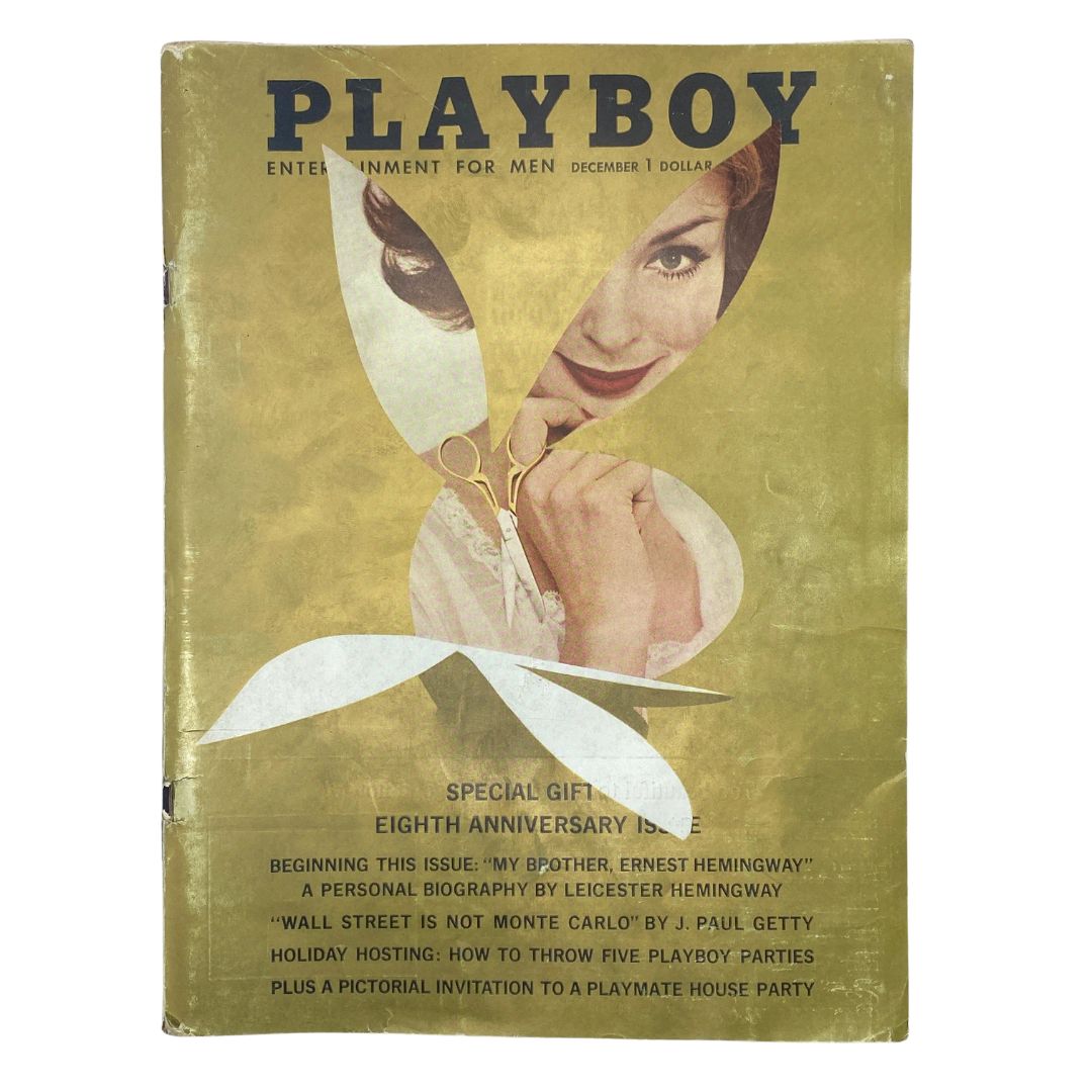 VTG Playboy Magazine December 1961 Playmate Lynn Karrol w Centerfold No Label