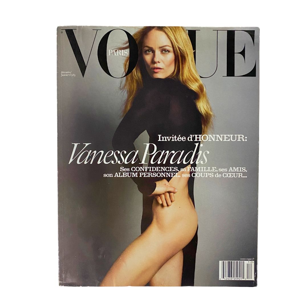 Vogue Paris Magazine December 2015 Vanessa Paradis No Label