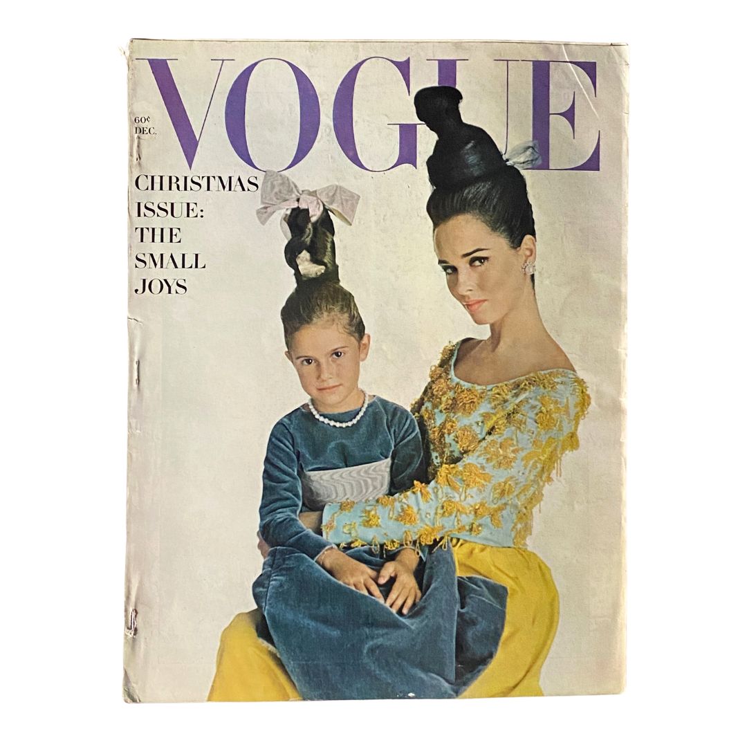 VTG Vogue Magazine December 1962 Christmas Issue: The Small Joys No Label