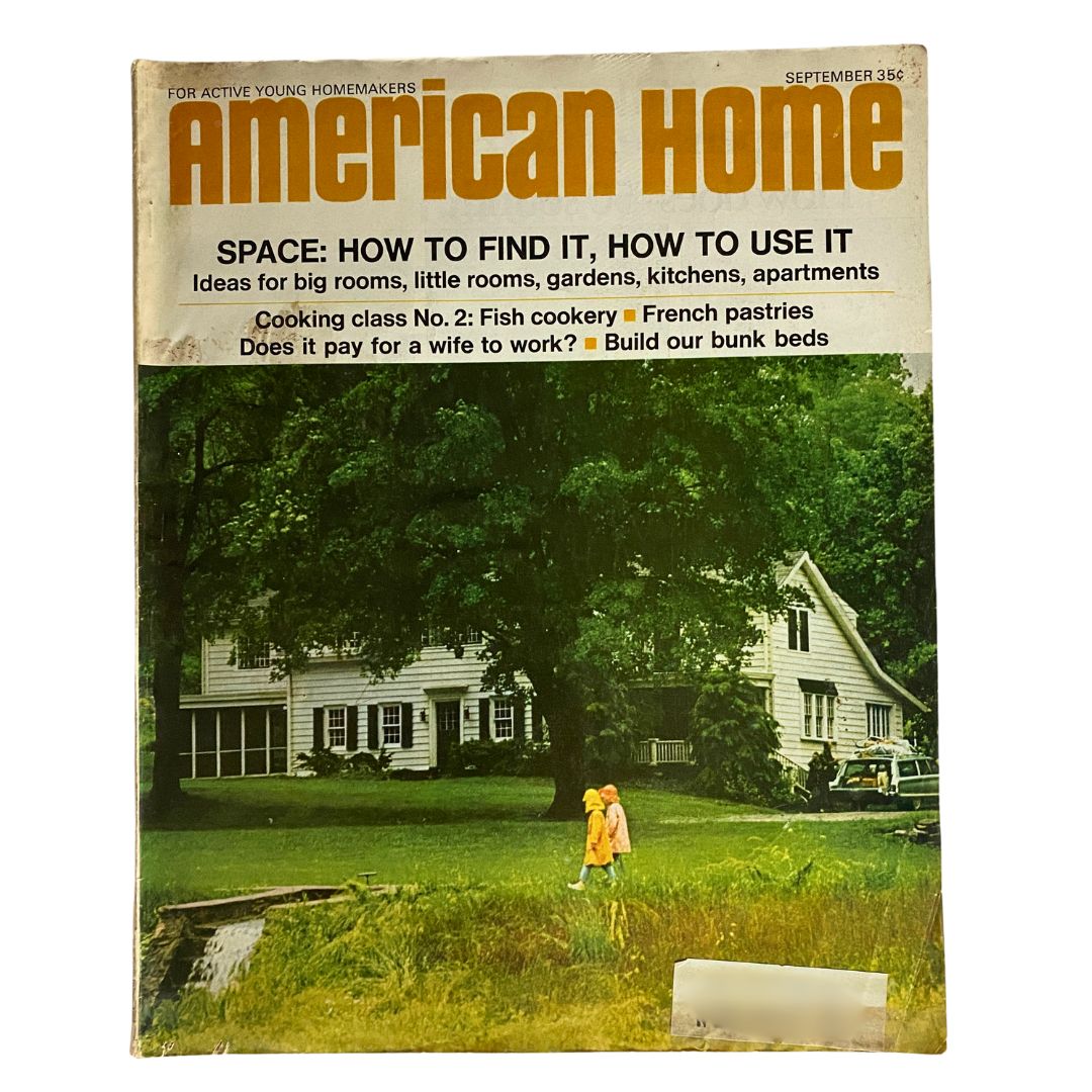 VTG American Home Magazine September 1967 The Mood of September