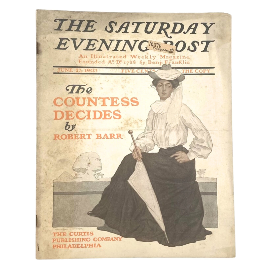 Saturday Evening Post Illustrated Cover June 27 1903 The Countess Good Interior