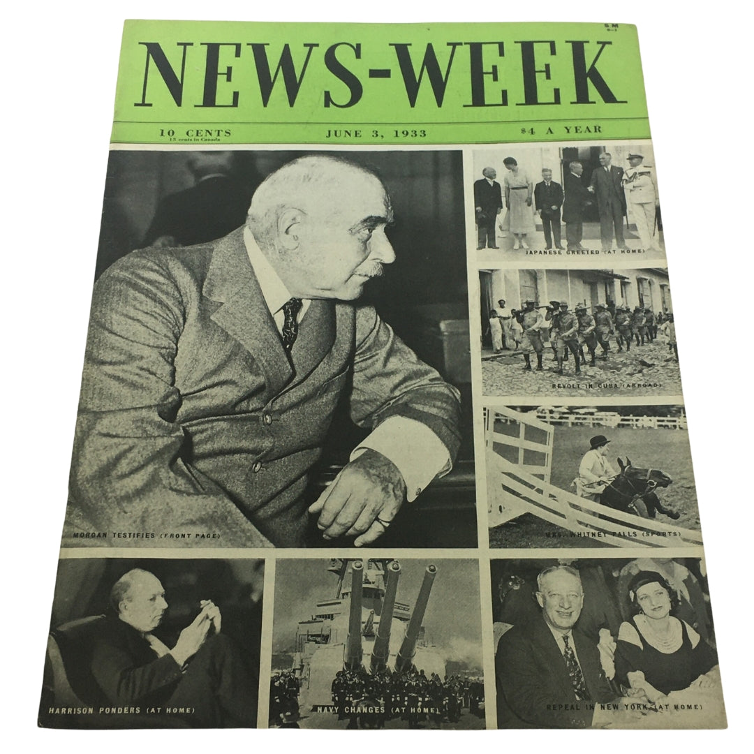 VTG News-Week Magazine: June 3 1933 - Morgan Testifies / Harrison Ponders