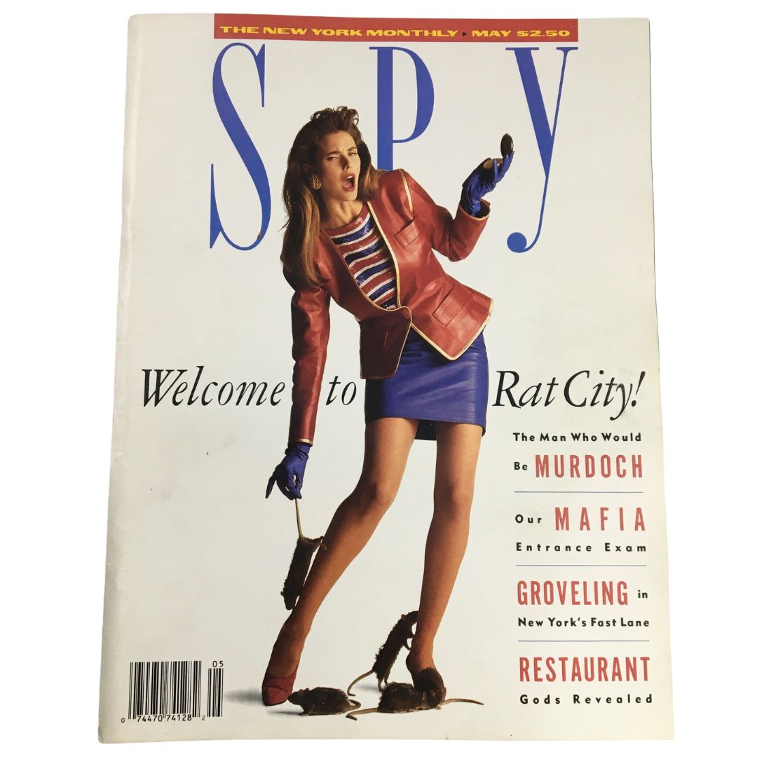 Cover of Spy Magazine, May 1988, featuring 'Welcome to Rat City' along with Carol Alt and Rupert Murdoch, in very good (VG) condition