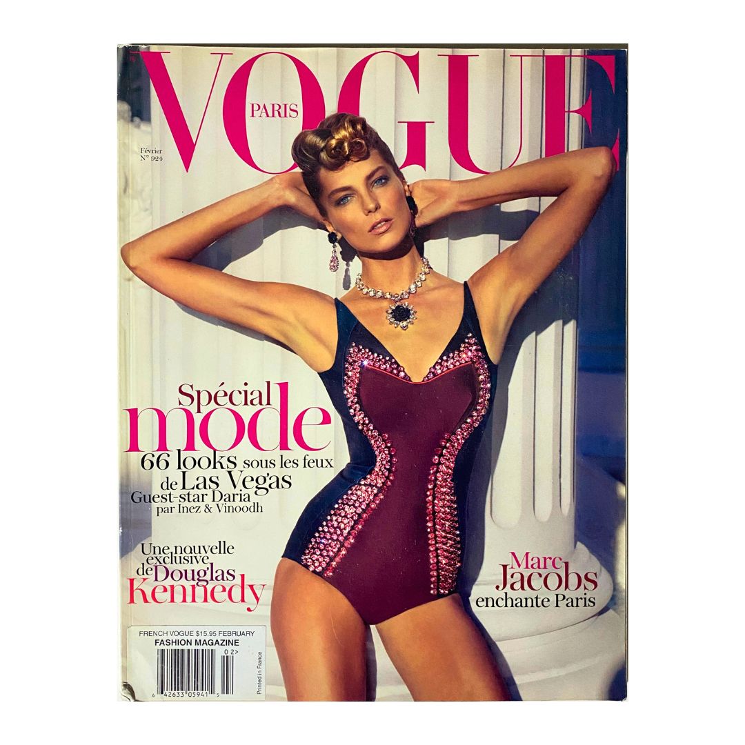 Vogue Paris Magazine February 2012 Daria Werbowy Cover No Label