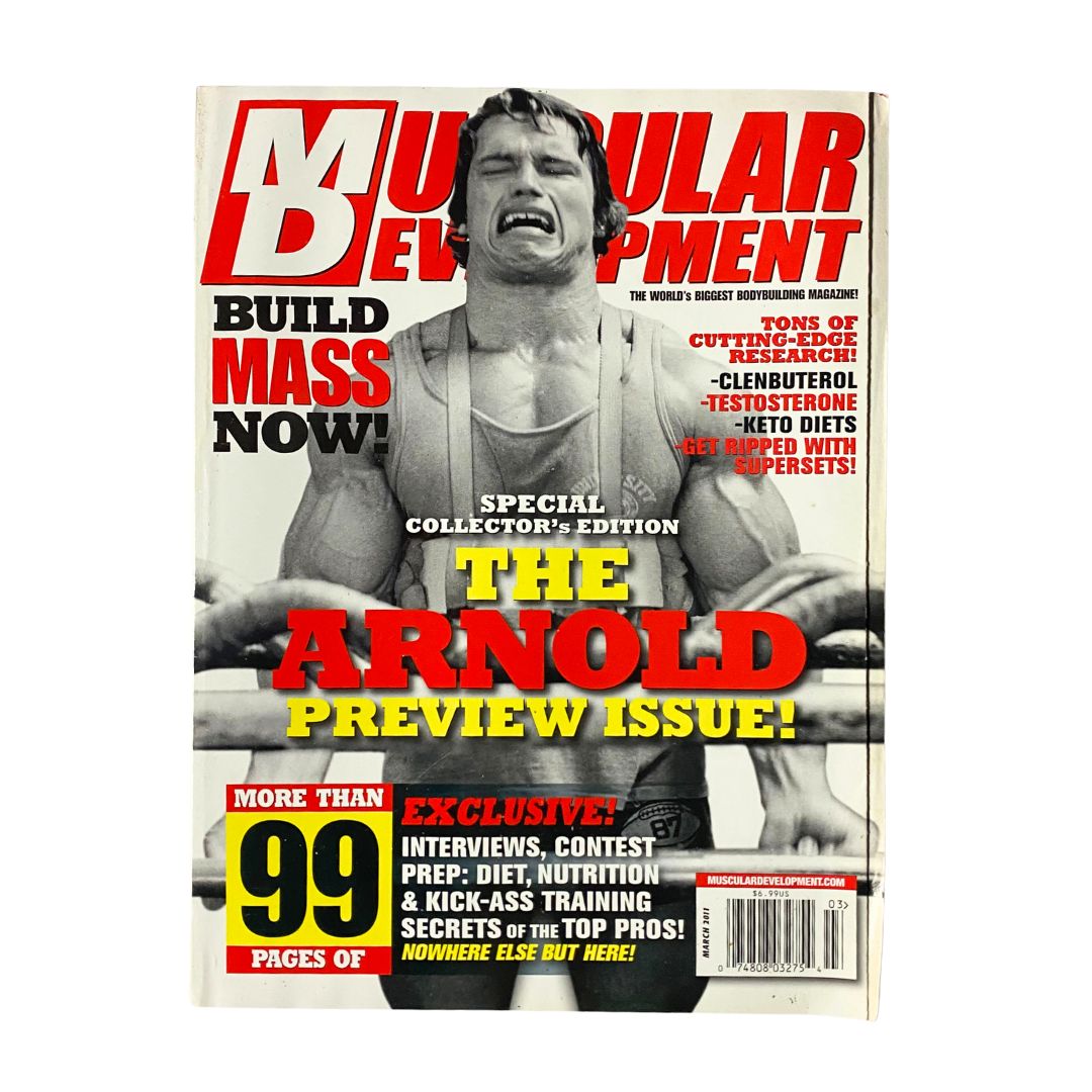 Muscular Development Magazine March 2011 Arnold Schwarzenegger No Label