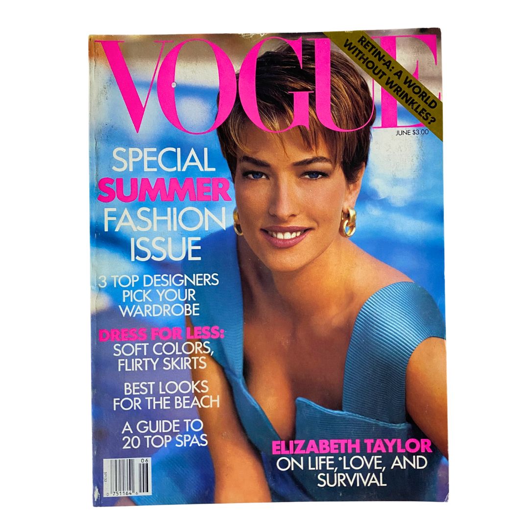 Vogue Magazine June 1991 Tatjana Patitz by Walter Chin No Label