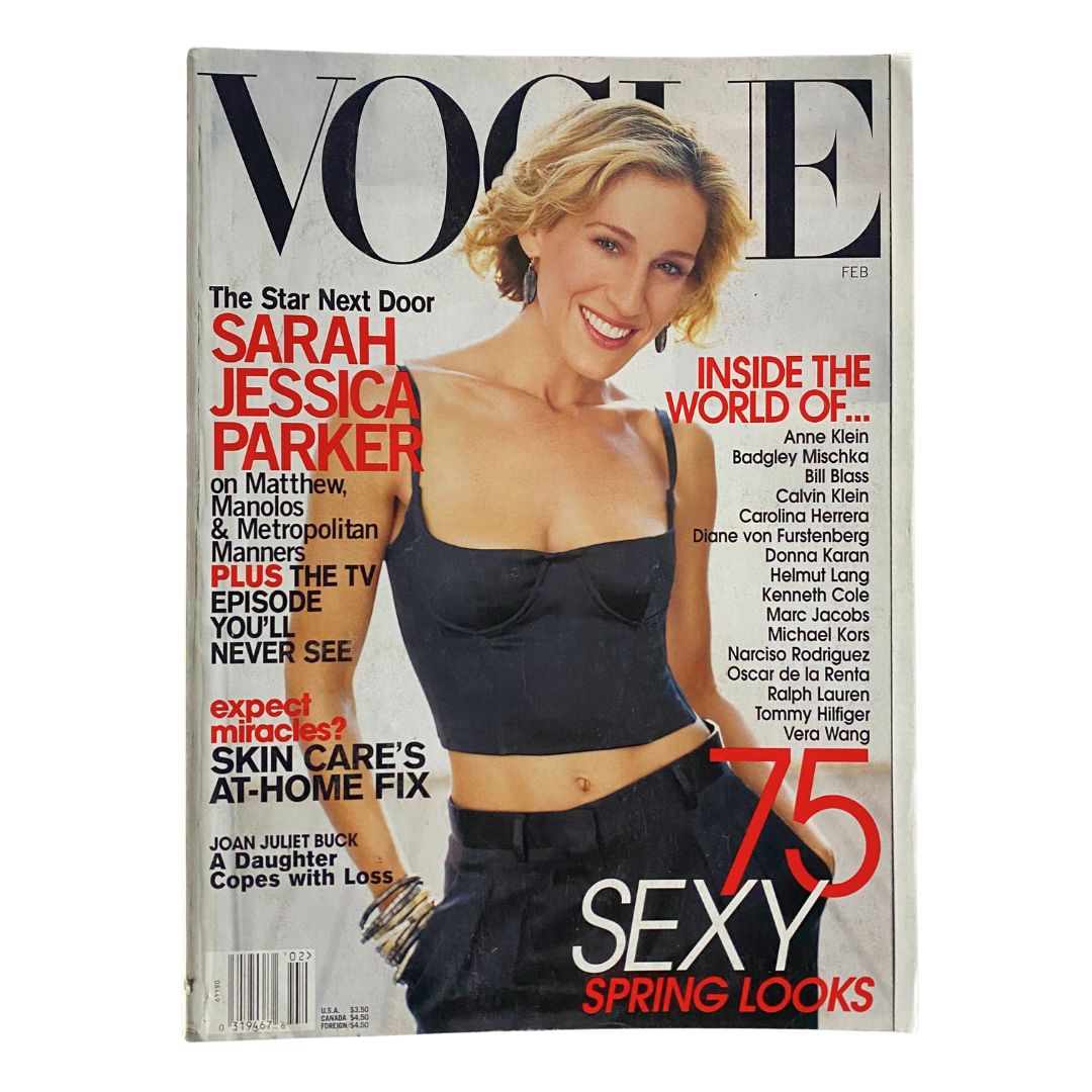 Vogue Magazine February 2002 Sarah Jessica Parker by Mario Testino No Label