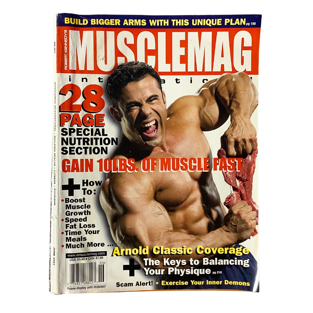 MuscleMag International Magazine June 2007 Moe El Moussawi GD Interior No Label