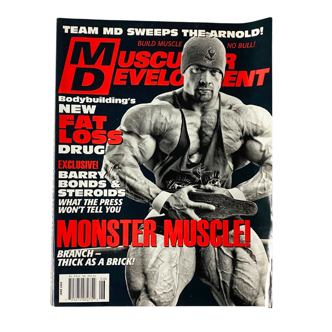 Muscular Development Magazine June 2006 Branch Warren Cover No Label