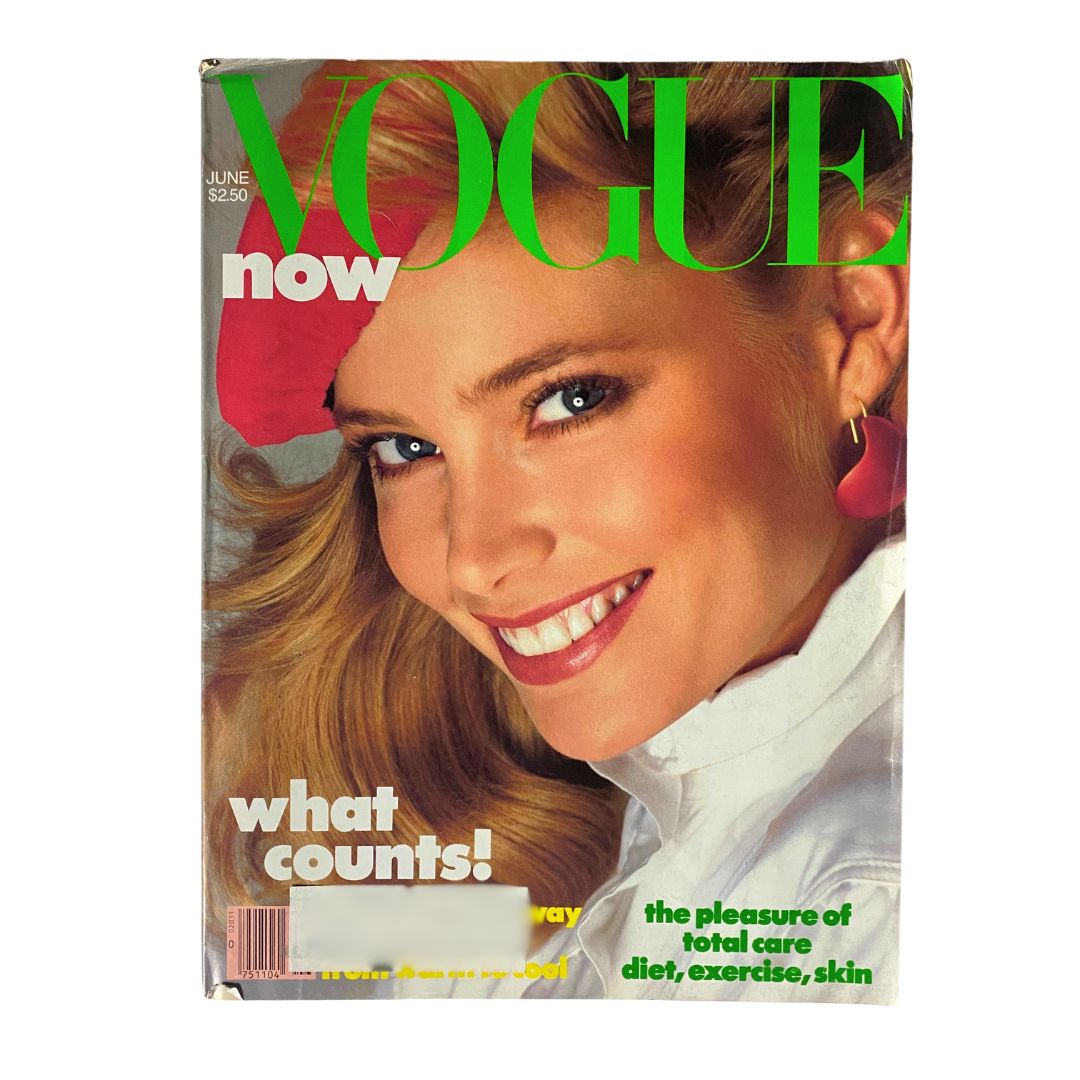 VTG Vogue Magazine June 1982 Kelly Emberg by Richard Avedon