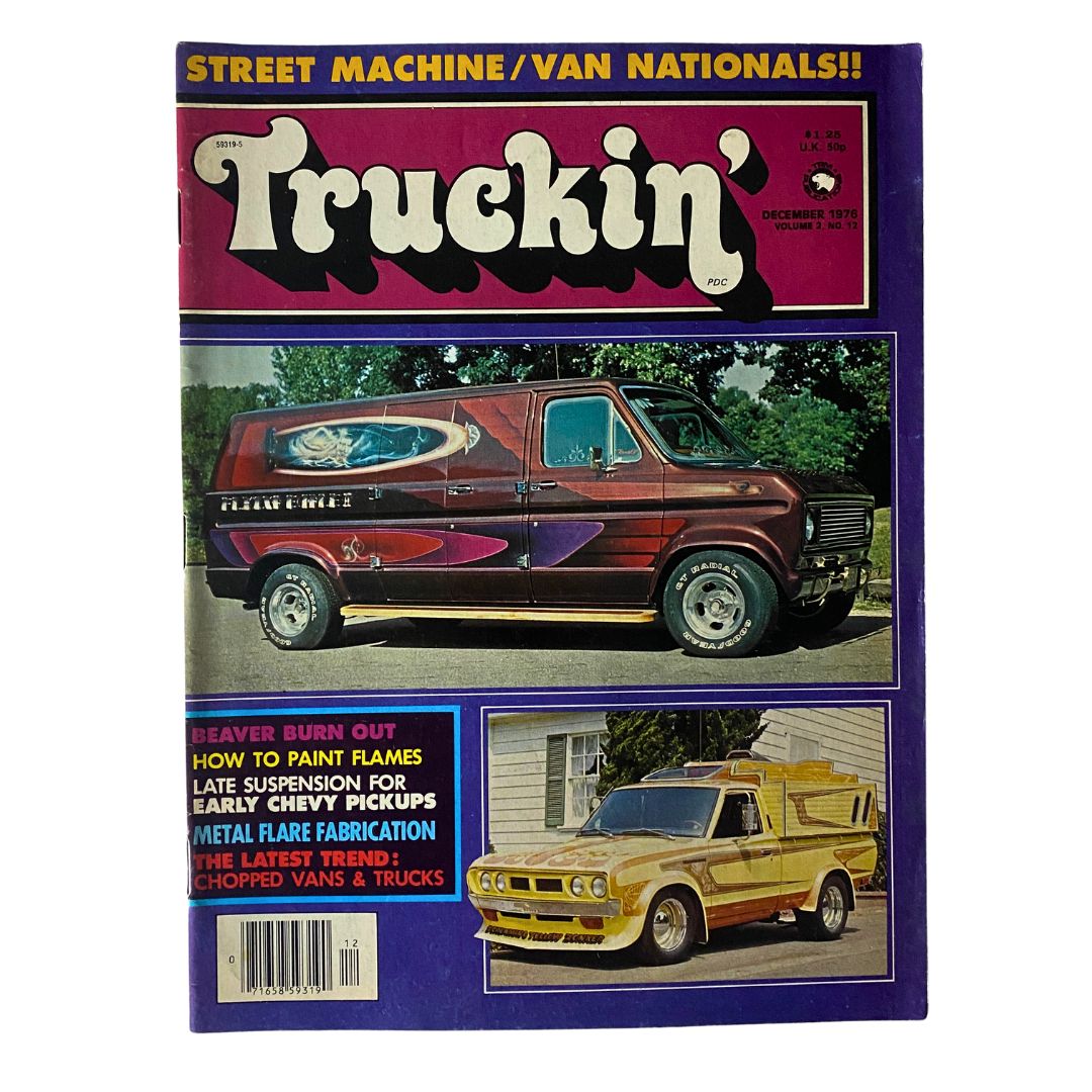 VTG Truckin' Magazine December 1976 How To Paint Flames No Label