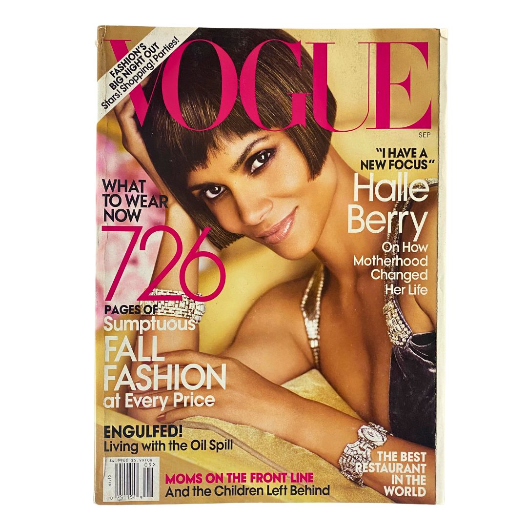 Vogue Magazine September 2010 Halle Berry by Mario Testino No Label