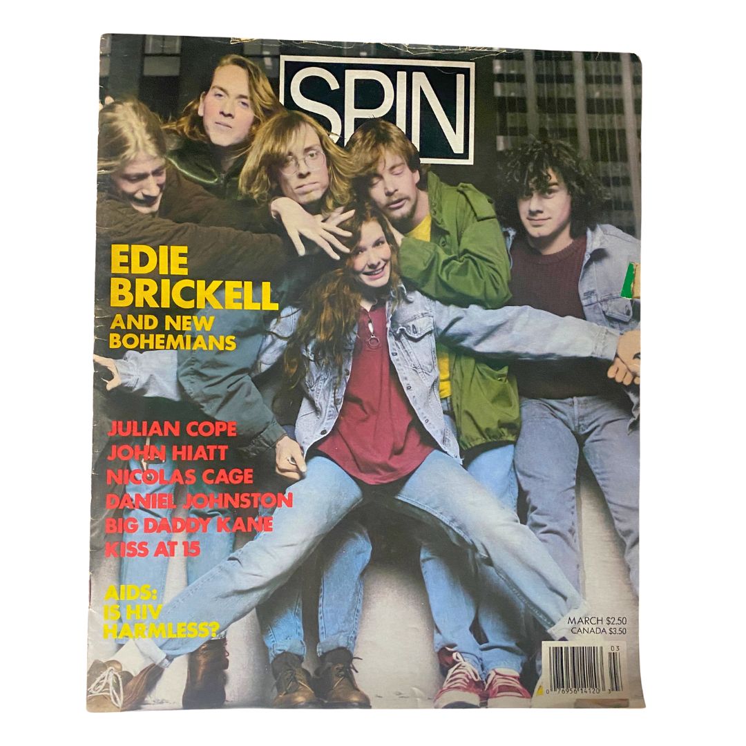 VTG Spin Magazine March 1989 Edie Brickell & New Bohemians No Label