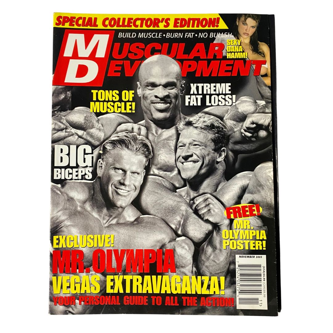 Muscular Development Magazine November 2003 Jay Cutler w Poster No Label