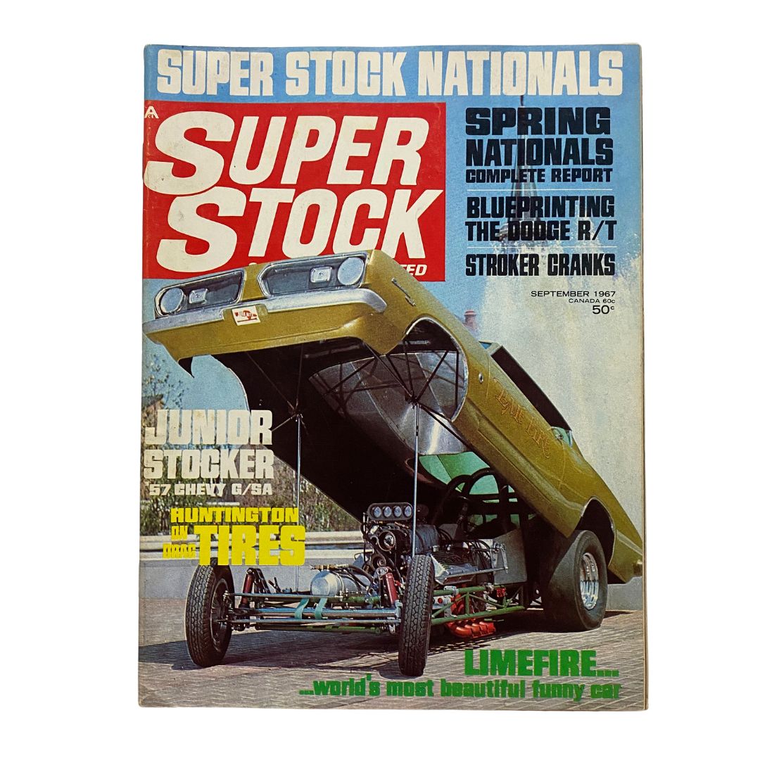 Super Stock & Drag Illustrated Magazine September 1967 Barracuda No Label VG