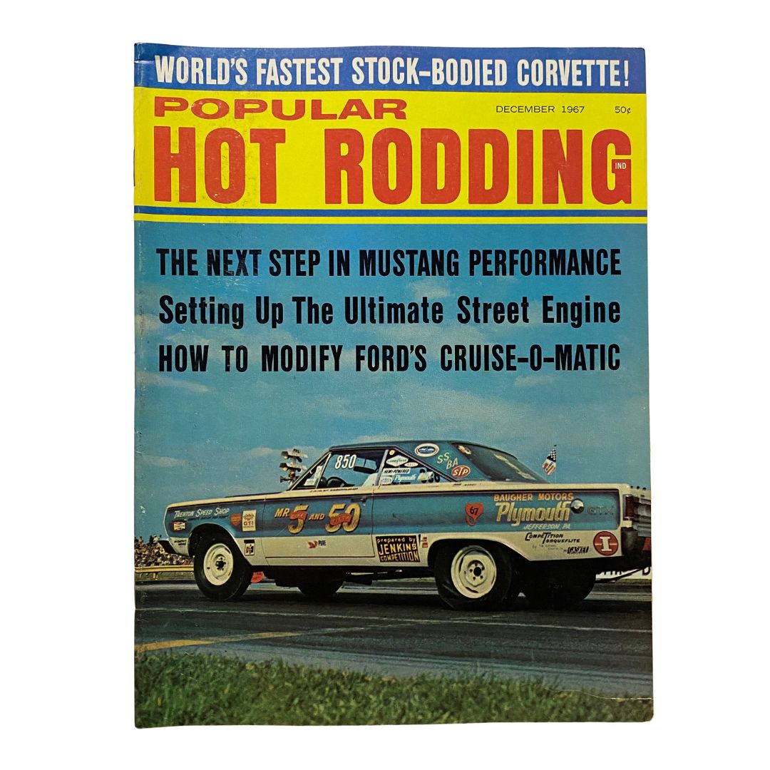 VTG Popular Hot Rodding Magazine December 1967 Mustang Performance No Label VG