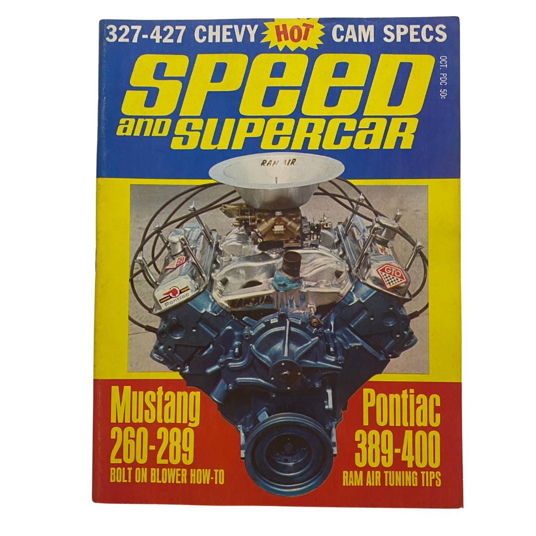 VTG Speed and Supercar Magazine October 1967 Pontiac's GTO No Label VG