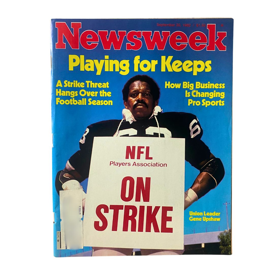 Newsweek Magazine September 20 1982 Union Leader Gene Upshaw VG