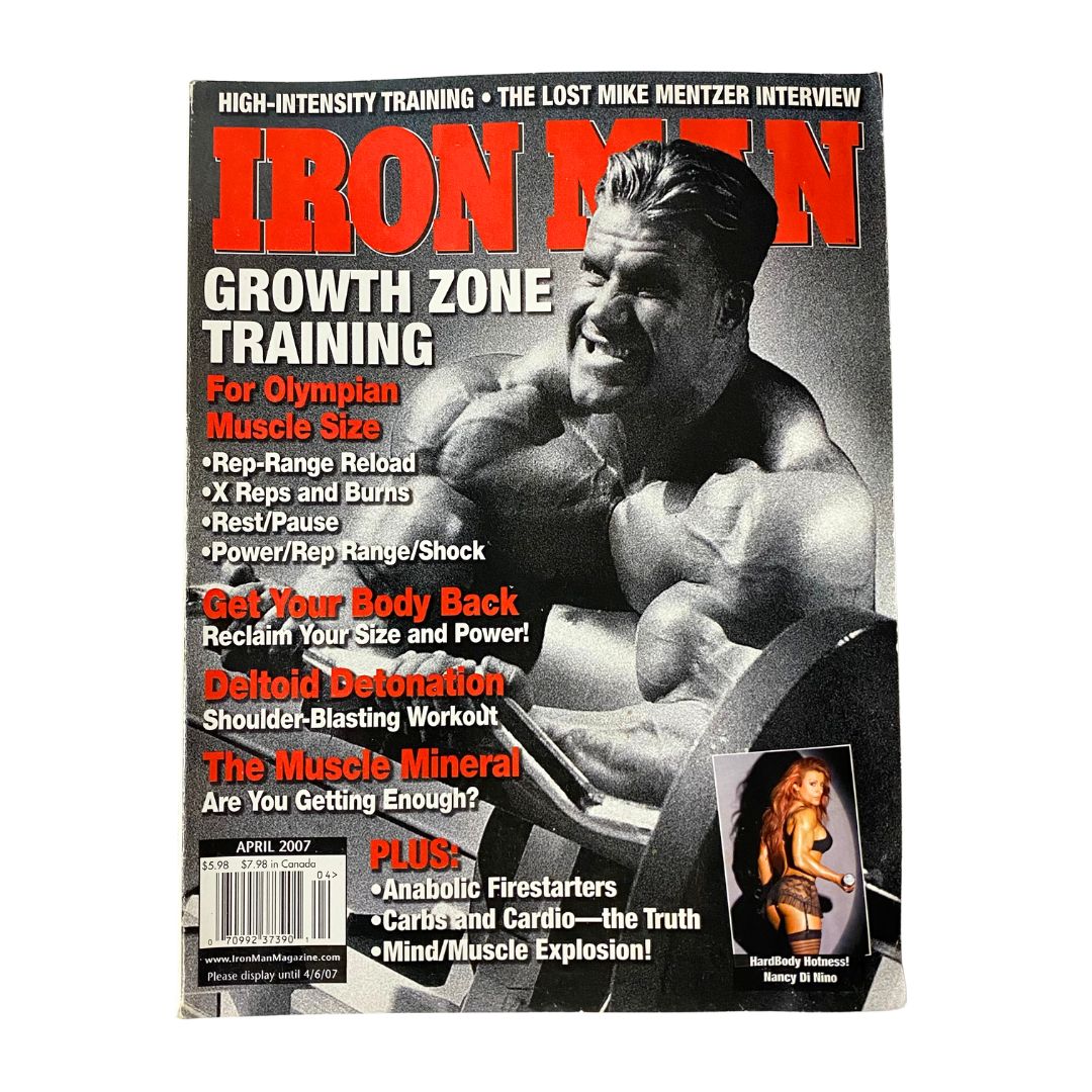 Iron Man Magazine April 2007 Jay Cutler & Nancy Di Nino Cover No Label