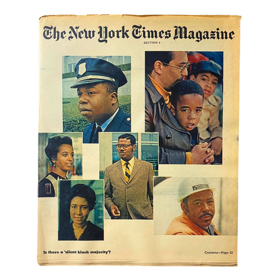 The New York Times Magazine May 10 1970 Silent Black Majority No Label