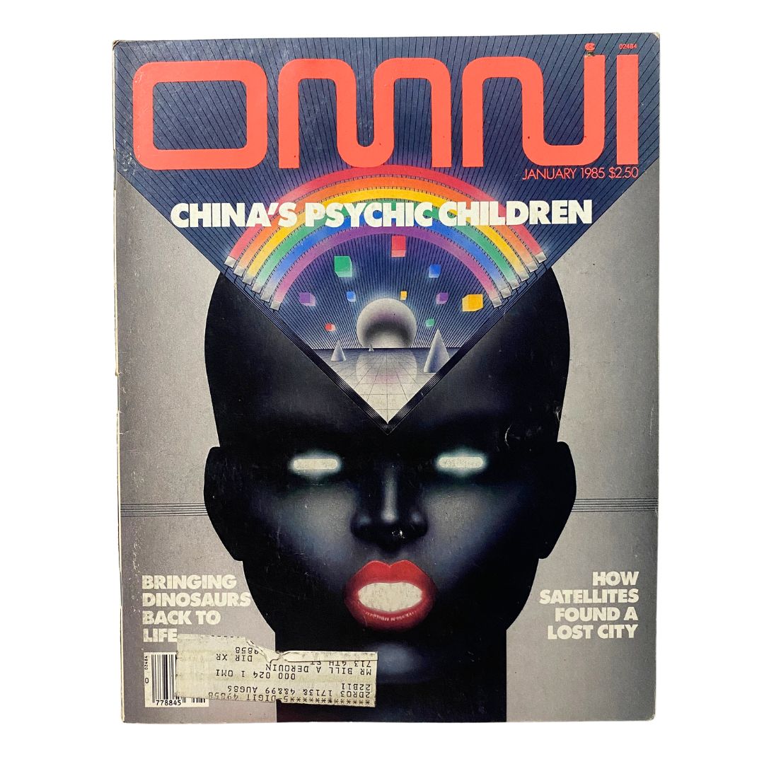 VTG Omni Magazine January 1985 Psychic Children, Bringing Dinosaurs Back to Life