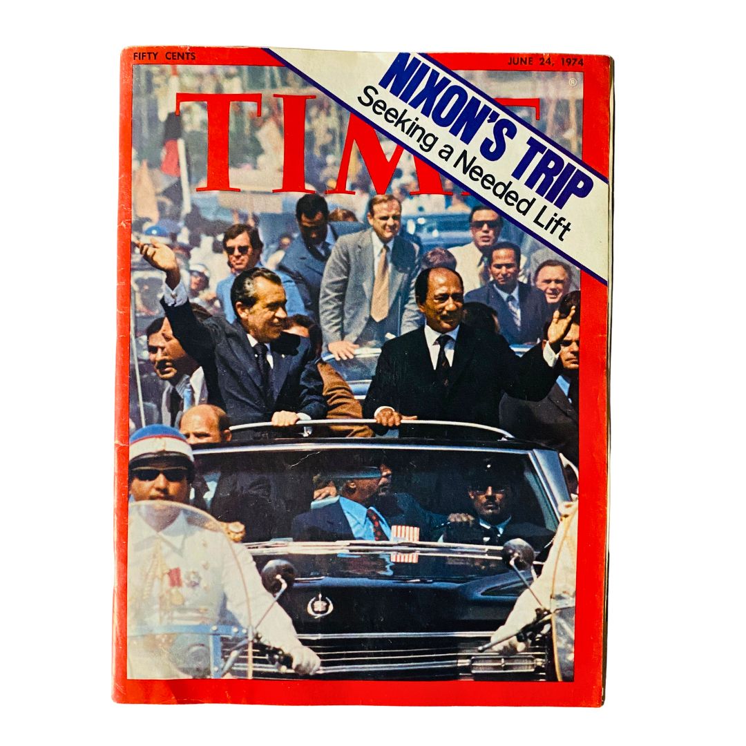 VTG Time Magazine June 24 1974 Richard Nixon's Trip No Label