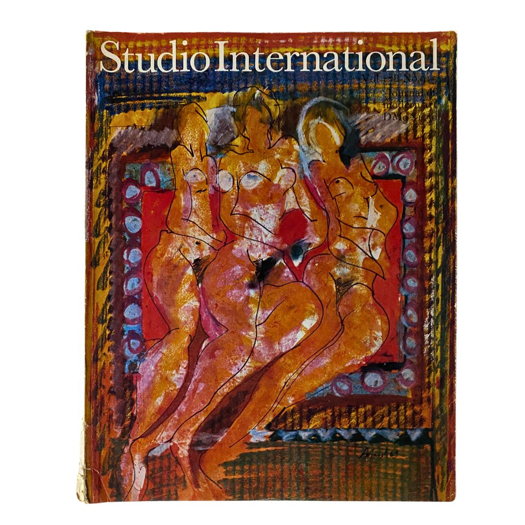 VTG Studio International Magazine October 1969 Cover by Avinash Chandra No Label