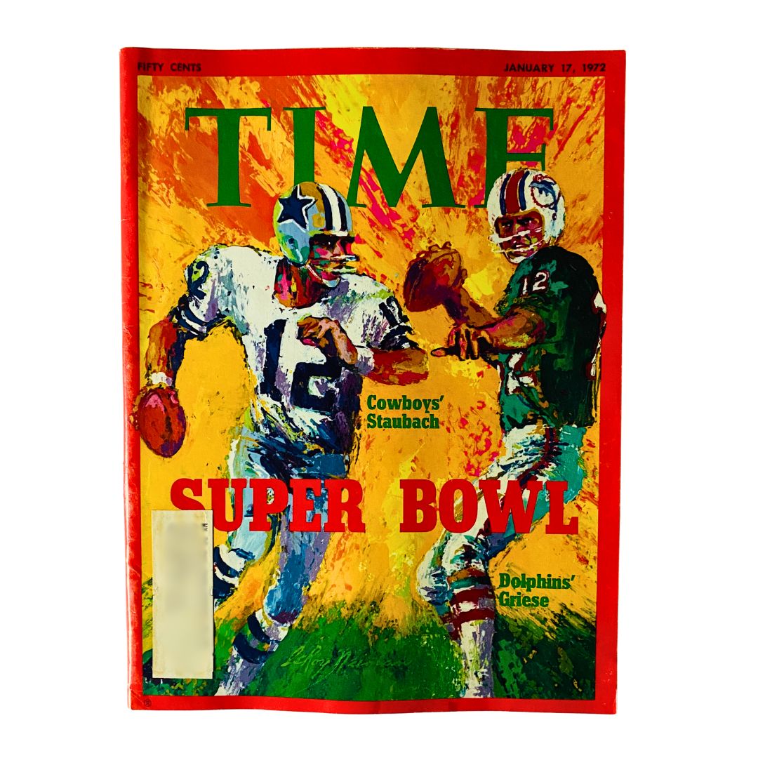 VTG Time Magazine January 17 1972 Roger Staubach and Bob Griese