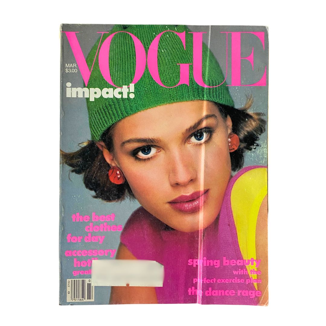 VTG Vogue Magazine March 1984 Beth Rupert by Richard Avedon