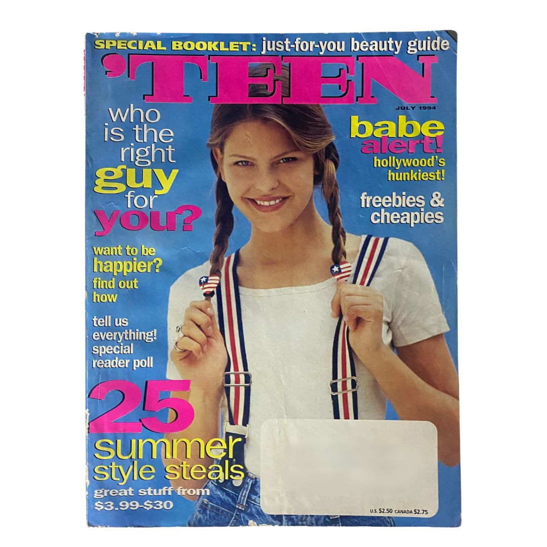 Teen Magazine July 1994 Babe Alert Hollywood's Hunkiest