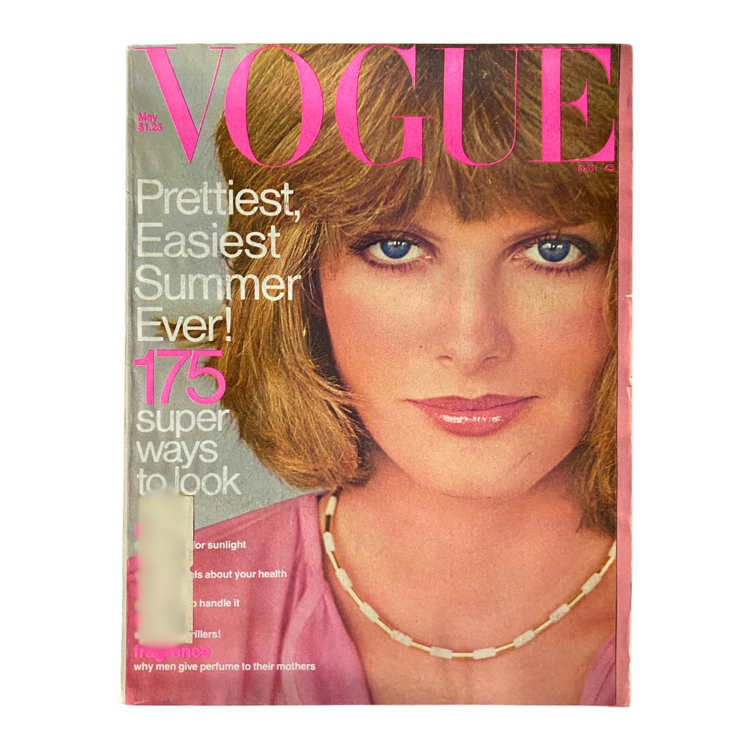 VTG Vogue Magazine May 1976 Rene Russo by Francesco Scavullo